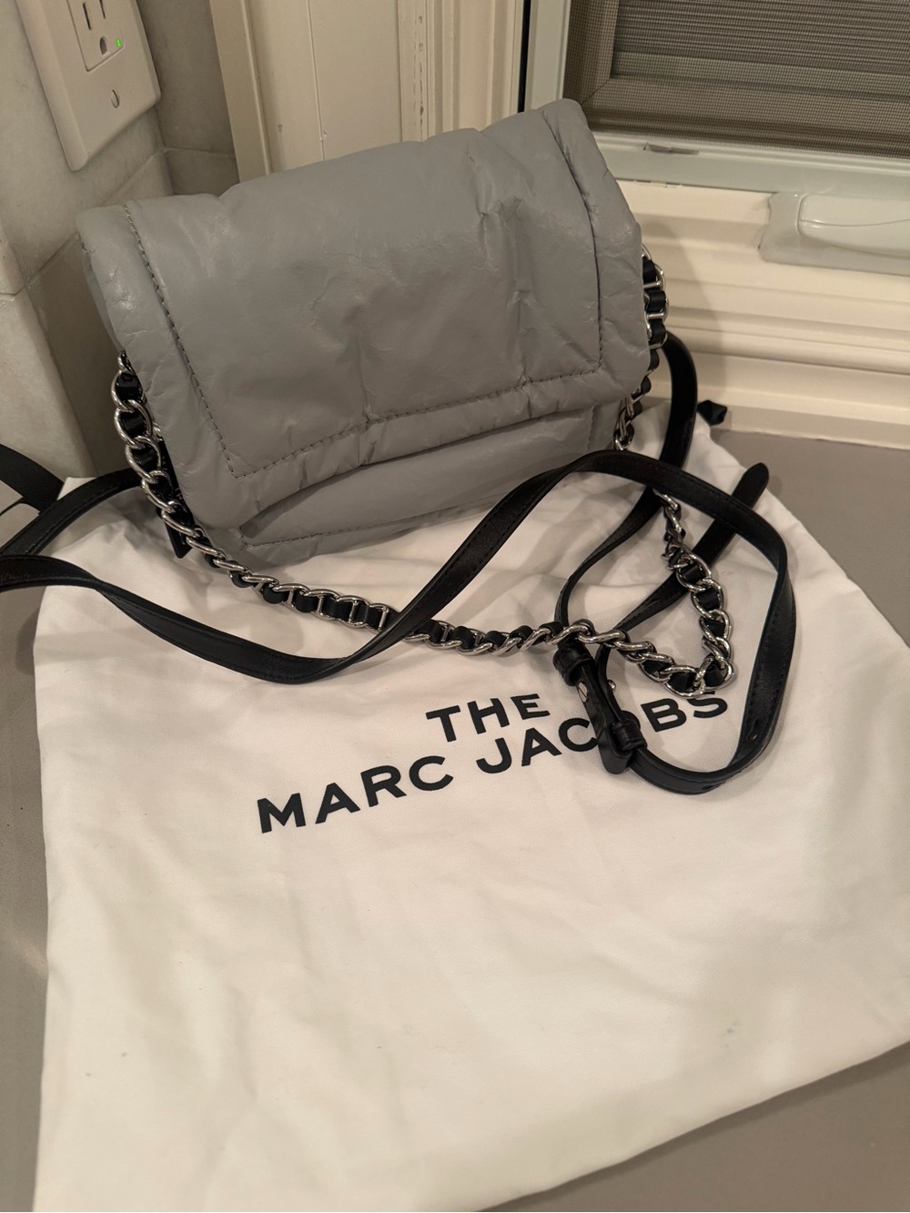 Marc Jacobs Mini Pillow Bag in Light Gray - Picture 2 of 14